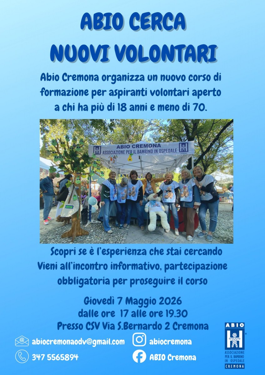 CORSO VOLONTARI ABIO